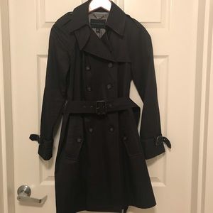 Banana Republic Black Trench Coat